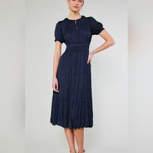 Current Air Brooklyn Pleated Midi Dress